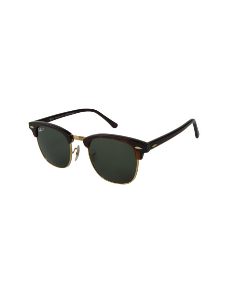 Ray Ban Rb3016 990/58 Clubmaster Polarizado Carey Dorado | Sunnies.uno