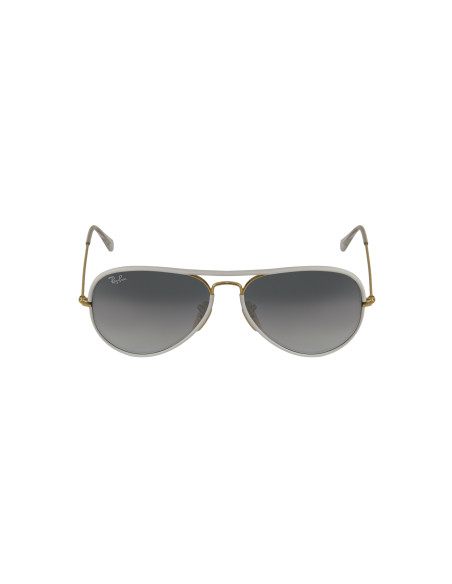 Ray Ban Rb3025jm 146/32 Aviator Blanco Gris Full Color | Sunnies.uno