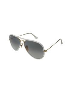 Ray Ban Rb3025jm 146/32 Aviator Blanco Gris Full Color | Sunnies.uno