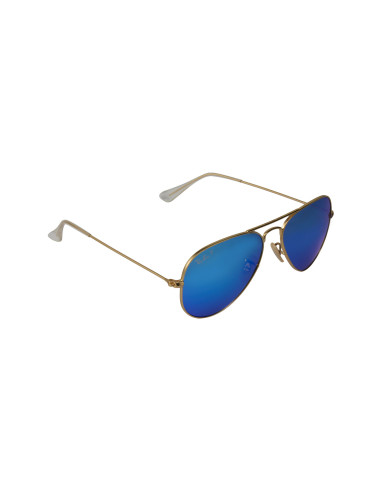 Ray Ban Rb3025 112/4l Aviator Azul Espejo Polarizado Dorado | Sunni...