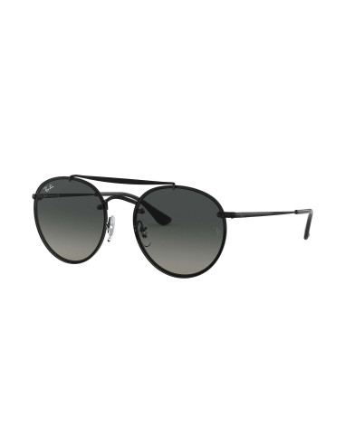 Ray Ban Rb3614n 148/11 Round Double Bridge Blaze Negro Gris degrada...