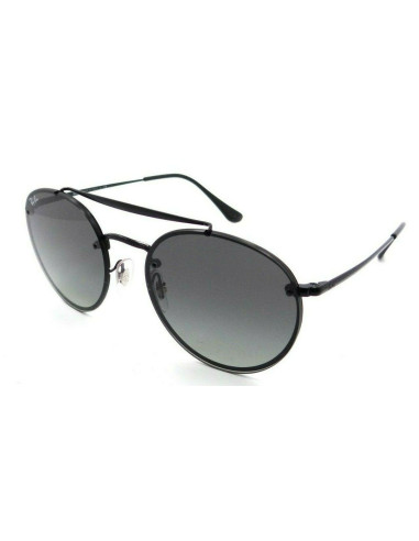 Ray Ban Rb3614n 148/11 Round Double Bridge Blaze Negro Gris degrada...
