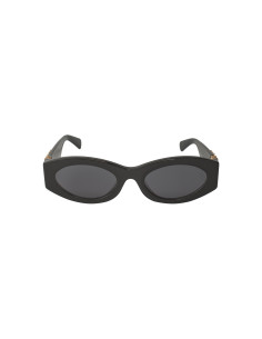 Miu Miu MU 11WS 1AB-5S0 Oval Shape Black Gold 2