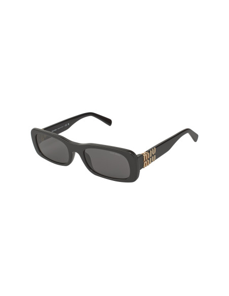 Miu Miu MU 08Z 1AB-5S0 rectangle shape Black Gold