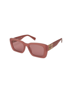 Miu Miu MU 07YS 10M-08S Square Shape Cognac Opal