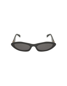 Miu Miu MU 09YS 1AB-5S0 Oval Shape Black Gold 2