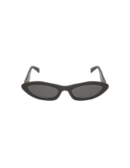 Miu Miu MU 09YS 1AB-5S0 Oval Shape Black Gold