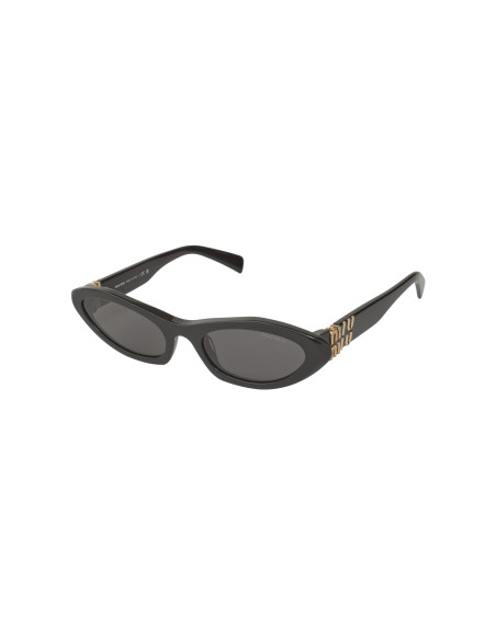 Miu Miu MU 09YS 1AB-5S0 Oval Shape Black Gold