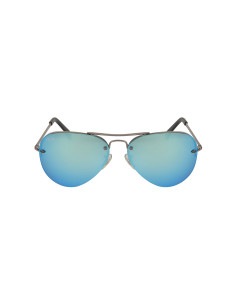 Ray Ban RB3449 004/55 Aviator Azul Espejo Negro 2