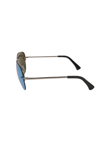Ray Ban RB3449 004/55 Aviator Azul Espejo Negro
