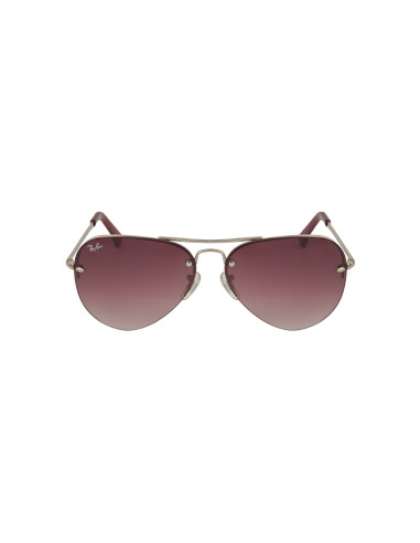 Ray Ban RB3449 91280T Aviator Vino degradado Plata