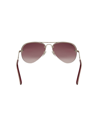 Ray Ban RB3449 91280T Aviator Vino degradado Plata