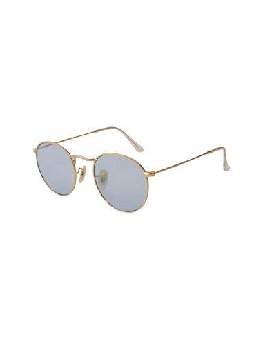 Ray Ban Rb3447 001/62 Round Metal Azul Transparente Dorado | Sunnie...