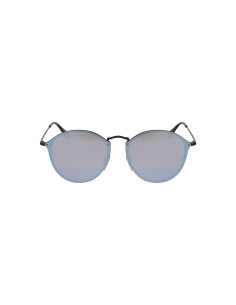 Ray Ban Rb3574n 153/7v Round Metal Blaze Azul Espejo Negro | Sunnie... 2
