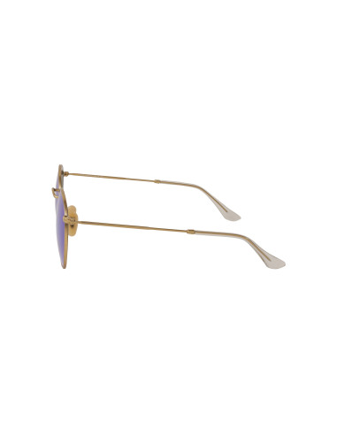 Ray Ban Rb3447 112/17 Round Metal Azul Espejo Dorado Icon | Sunnies...