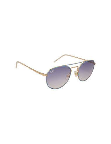 Ray Ban RB3589 9057I9 Round Azul Degradado Dorado | Sunnies.uno