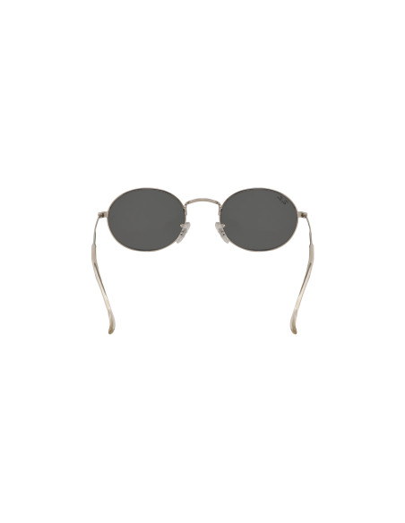 Ray Ban RB3547 003/R5 Oval Metal Plata Negro