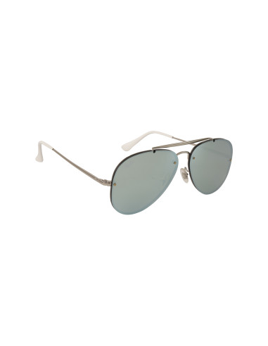 Ray Ban Rb3584n 9051/30 Aviator Blaze Gris Espejo Plata | Sunnies.uno