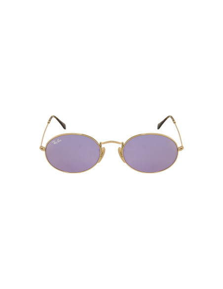 Ray Ban Rb3547n 001/8o Oval Flat Lenses Lila Espejo Icon | Sunnies.uno