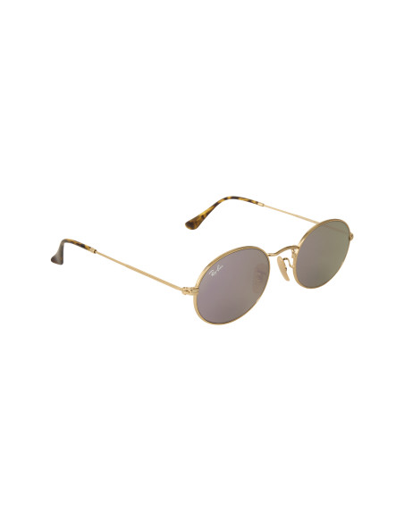 Ray Ban Rb3547n 001/8o Oval Flat Lenses Lila Espejo Icon | Sunnies.uno