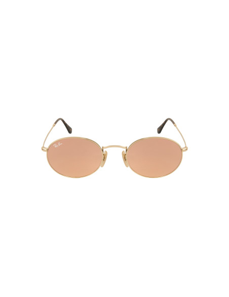 Ray Ban Rb3547n 001/z2 Oval Flat Lenses Rosa Espejo Icon P1 | Sunni...