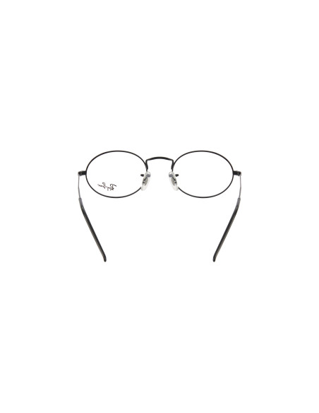 Ray Ban Oftalmico Rb3547v 2509 Oval Optics Negro Gris | Sunnies.uno