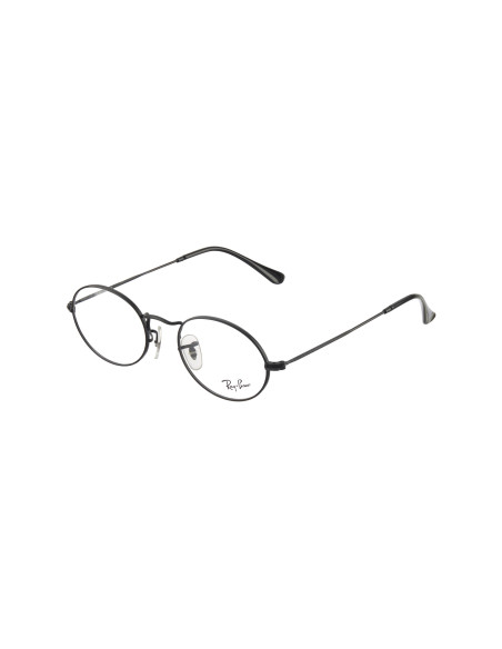 Ray Ban Oftalmico Rb3547v 2509 Oval Optics Negro Gris | Sunnies.uno