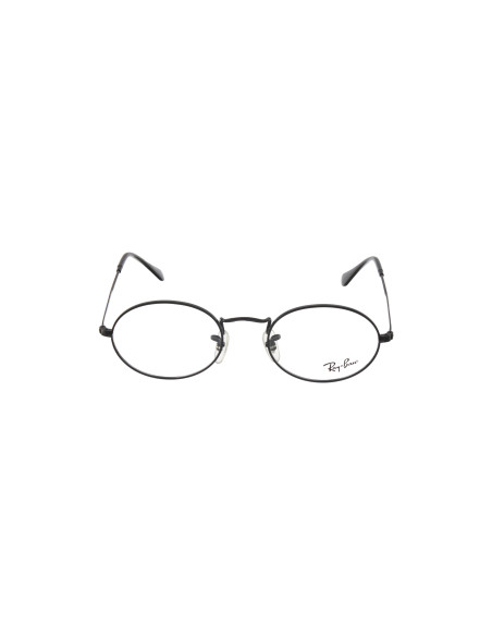 Ray Ban Oftalmico Rb3547v 2509 Oval Optics Negro Gris | Sunnies.uno