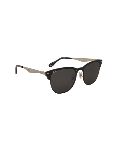 Ray Ban Rb3576n 042/87 Clubmaster Blaze Negro Plateado Original