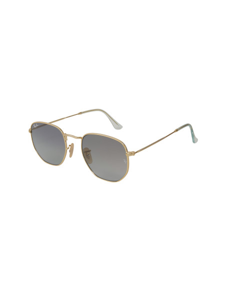 Ray Ban Rb3548n 91233m Hexagonal Flat Azul Degradado Dorado | Sunni...