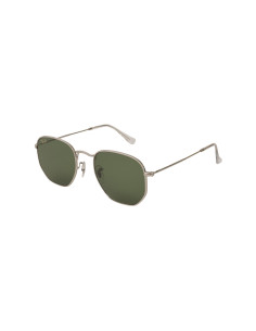 Ray Ban Rb3548n 9198/4E Hexagonal Flat Plata Verde