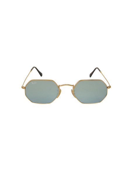 Ray Ban Rb3556n 001/30 Octagonal Flat Lenses Original Plata | Sunni...
