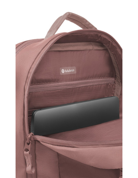LULU LEMON Double Zip Backpack Rosa
