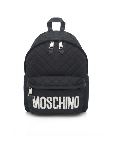 Moschino Patch Quilted Backpack