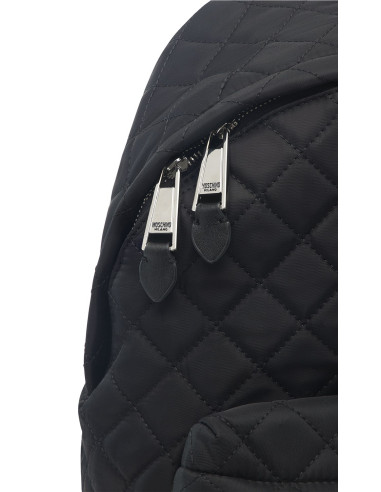 Moschino Patch Quilted Backpack