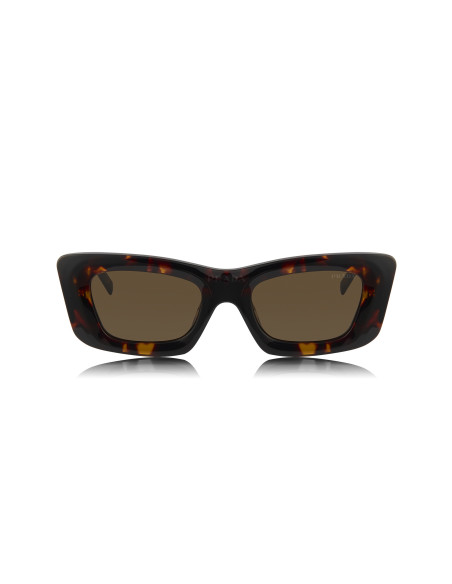 Prada SPR 13ZS 2AU-06B Square Fashion Tortoise Gold