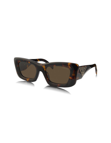 Prada SPR 13ZS 2AU-06B Square Fashion Tortoise Gold