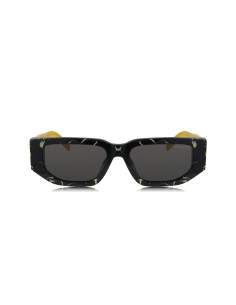 Prada SPR 09ZS 19D-5S0 Square Shape Black Yellow 2