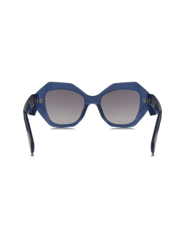 Prada SPR 16WS 08Q-08I Oversized Geometric Blue
