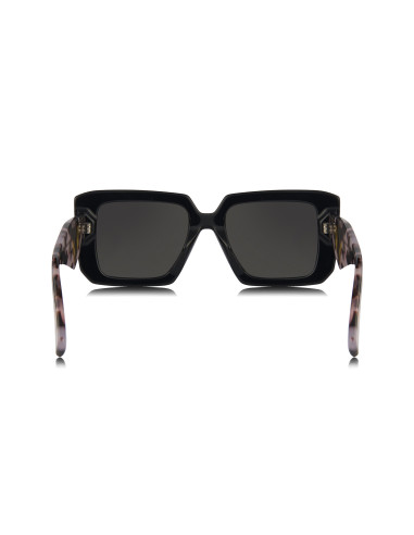 Prada SPR 23YS 1AB-5S0 Square Shape Dark Brown