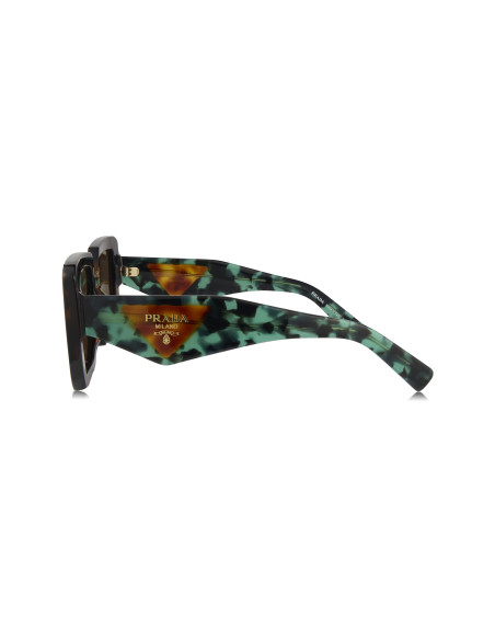 Prada SPR 23YS 2AU-06B Square Shape Tortoise Dark Brown