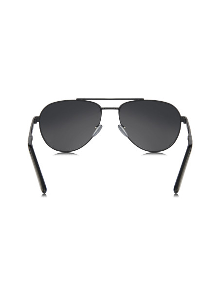 Prada SPR A54 1BO-5Z1 Aviator Gray Black Polarized