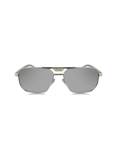 Prada SPR 58Y 1BC-02R Square Shape Silver Mirror