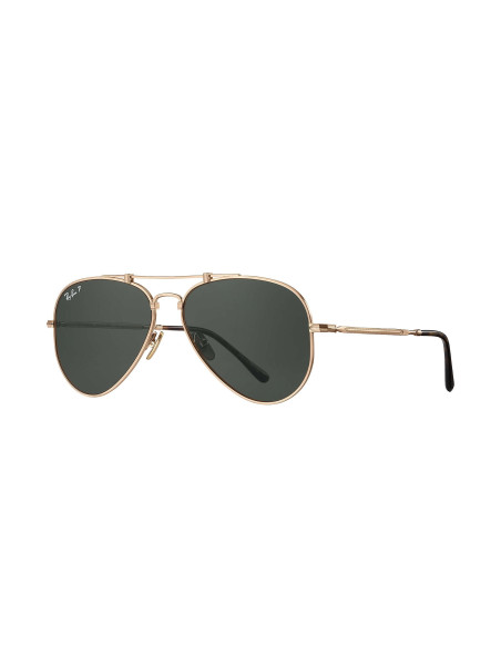 Ray Ban Rb8125m 9143 Aviator Titanium White Gold G-15 Icon | Sunnie...