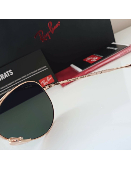 Ray Ban Rb8125m 9143 Aviator Titanium White Gold G-15 Icon | Sunnie...