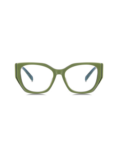 Prada SPR 18WV 13J-1O1 Oftalmico Square Shape Sage Green