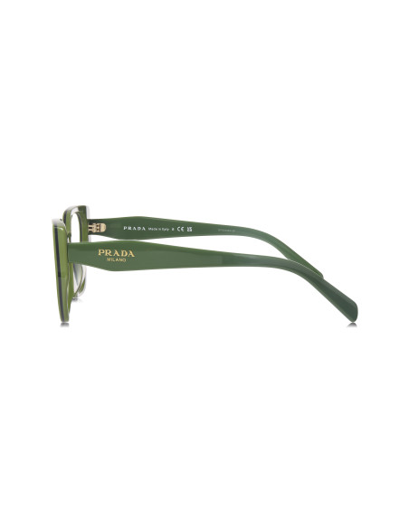 Prada SPR 18WV 13J-1O1 Oftalmico Square Shape Sage Green