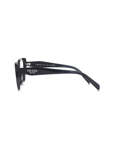 Prada SPR 18WV 1AB-1O1 Oftalmico Square Shape Black