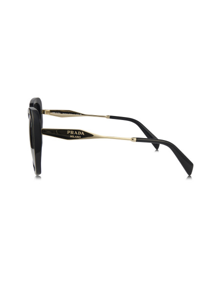 Prada SPR 03Y 1AB-5S0 Square Shape Black Gold