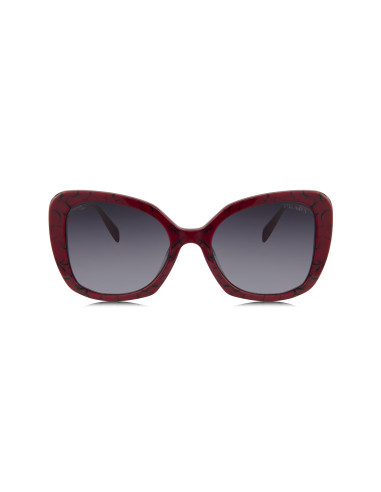 Prada SPR 03Y 15D-09S Square Shape Red Marble Gradient